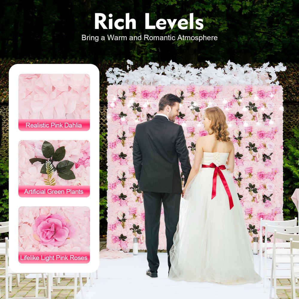 12pcs Wedding Venue Decorations Artificial Flower Wall Stage Background Decor