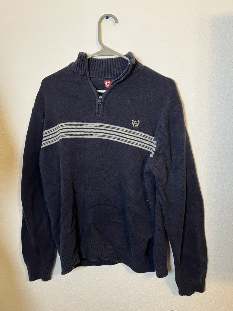 Navy Blue Chaps Quarter Zip sweater men’s medium