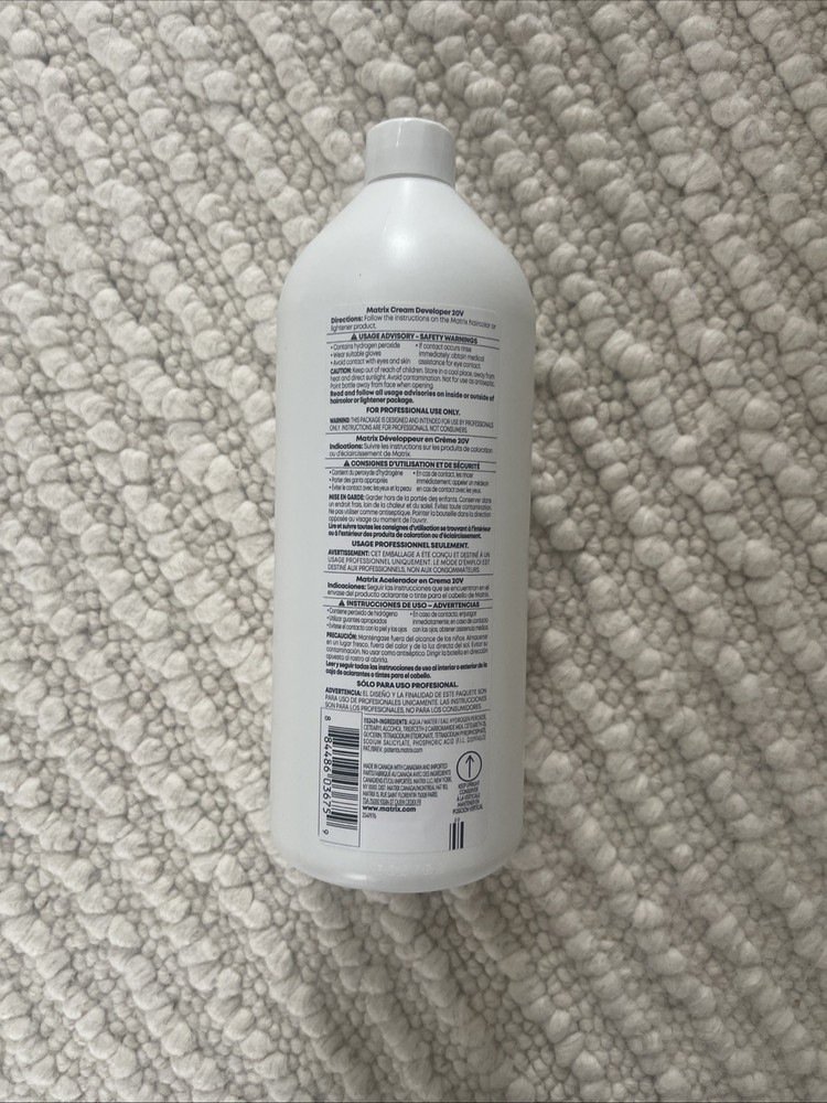 Matrix 20 volume cream developer 32 oz for Socolor Logics Light Reactions