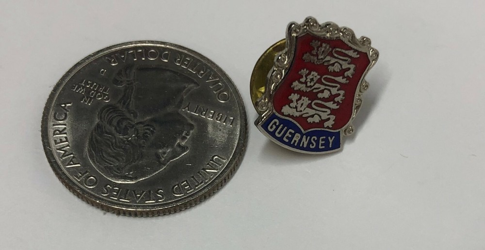 Guernsey England Coat Of Arms Pin