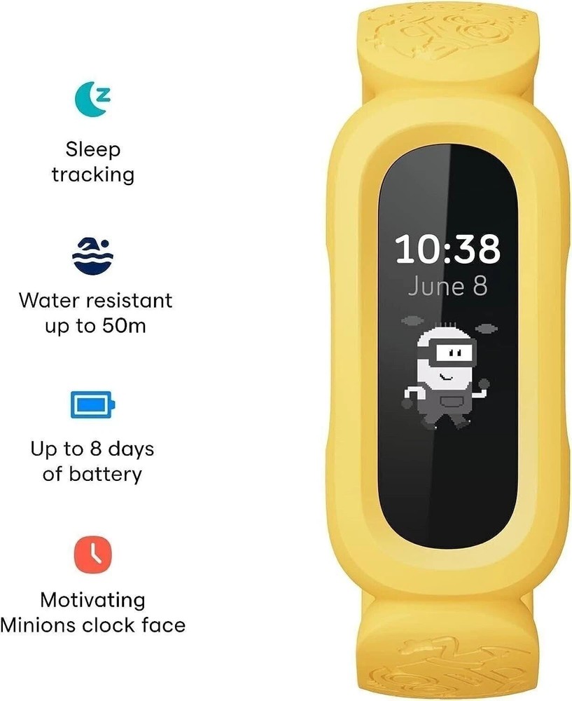 Fitbit Minions Ace 3 Special Edition Activity Tracker Yellow NIOB