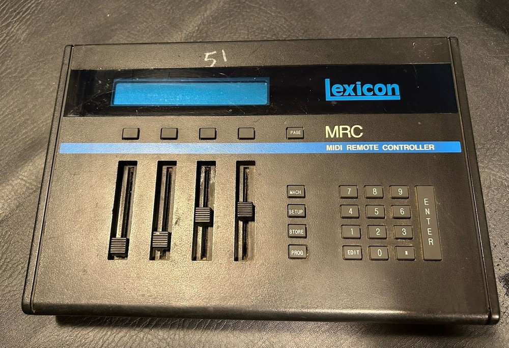 Vintage Lexicon MRC MIDI Remote Controller Surface Black Digital Display