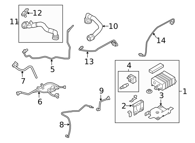 Genuine Ford Oxygen Sensor H1BZ-9F472-B