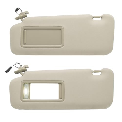 Left Driver Sun Visor Compatible with Mazda CX-9 2010-2015 Sun Driver Beige