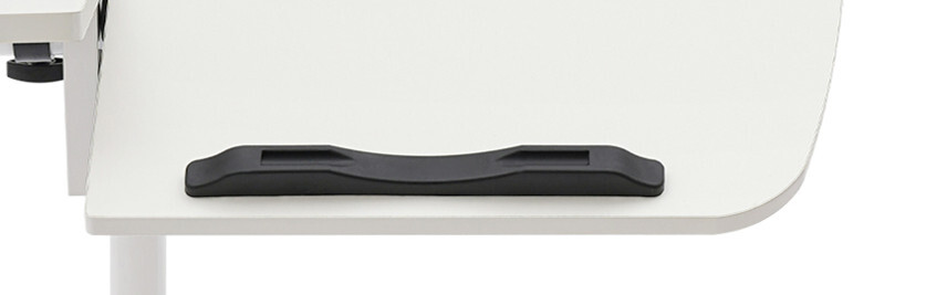 Office Laptop Desk Rolling Table Computer Mobile Stand Adjustable Portable NEW