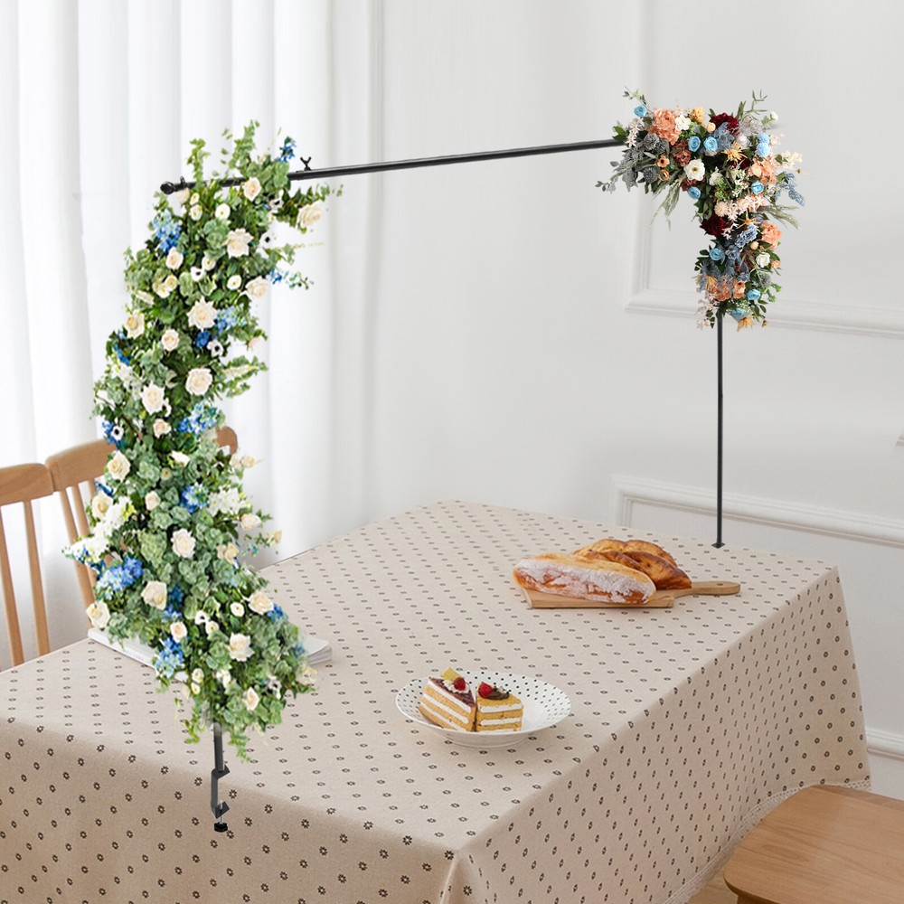 Wedding Stand with Telescoping Width (3.94-6.56ft), Sturdy Metal Construction