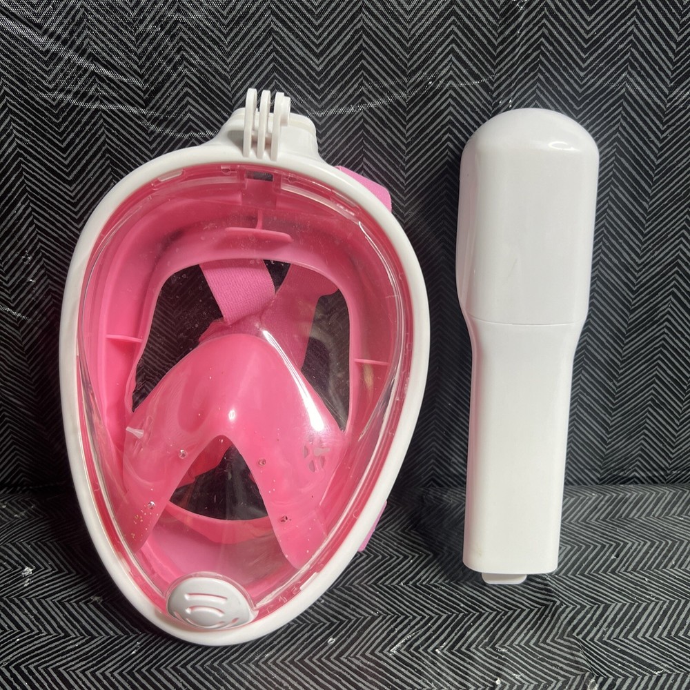 Pink Full Face Snorkle Mask M/L