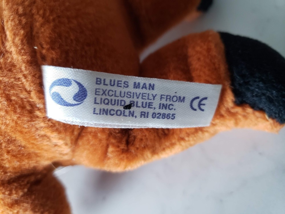 Vintage Liquid Blue ~ Grateful Dead Bean Bear Blues Man