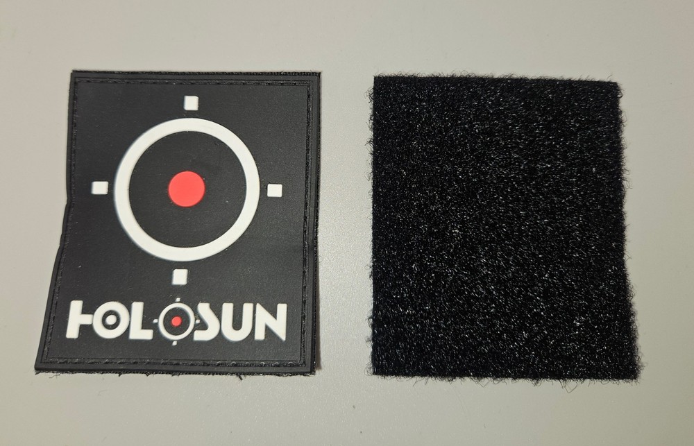 HOLOSUN RED DOT LOGO PATCH w/Hook & Loop backing
