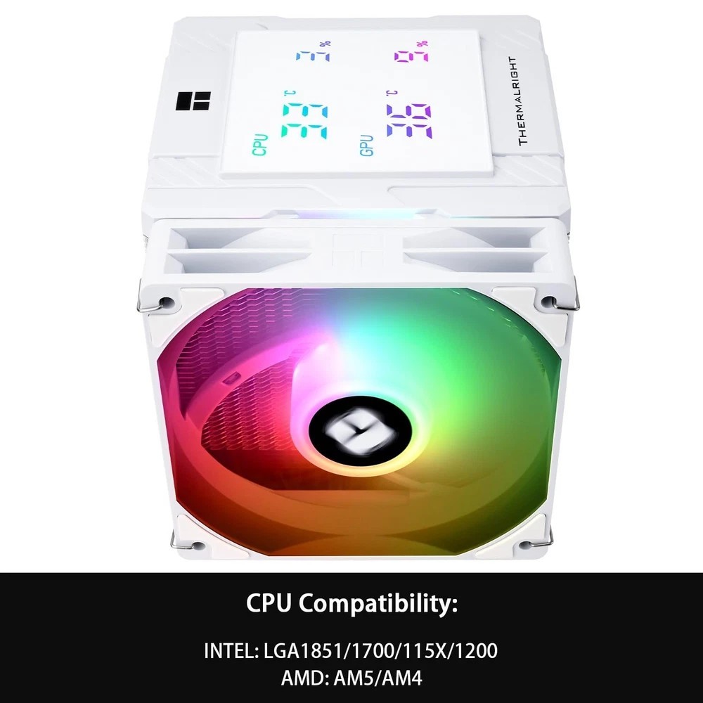 Thermalright Peerless Assassin 120 Digital ARGB White CPU Air Cooler,...