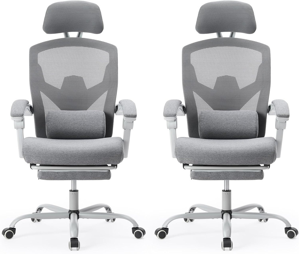 Office Computer Desk Chair with Footrest,Ergonomic High-Back Mesh Rolling Work S
