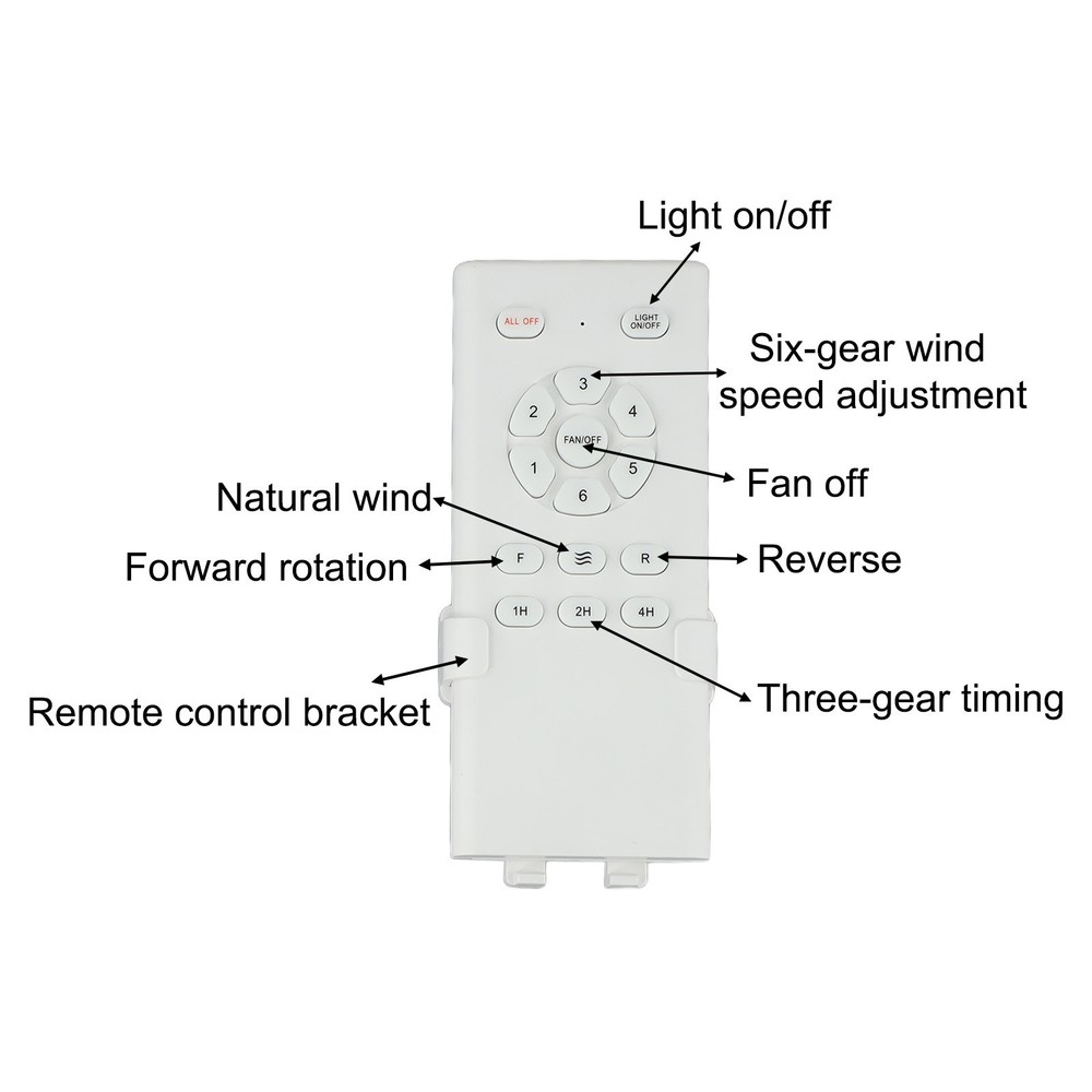 Easily Operated Ceiling Fan Remote Controller Perfect for Any Environment