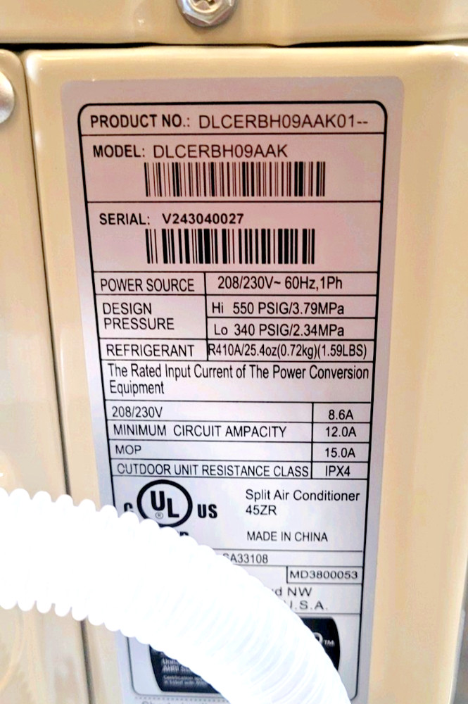 ICP 9000btu Mini Split Condenser