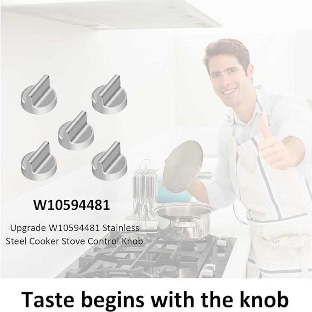 W10594481 Control Knobs Stove Knobs for Whirlpool WPW10646805 Cooktop Knobs