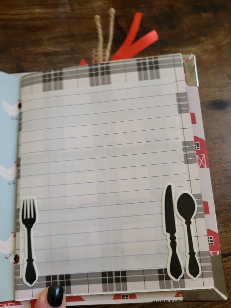 Farmhouse Kitchen Journal With Tags And Charms