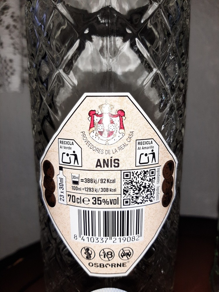 Anises Empty Glass Bottles