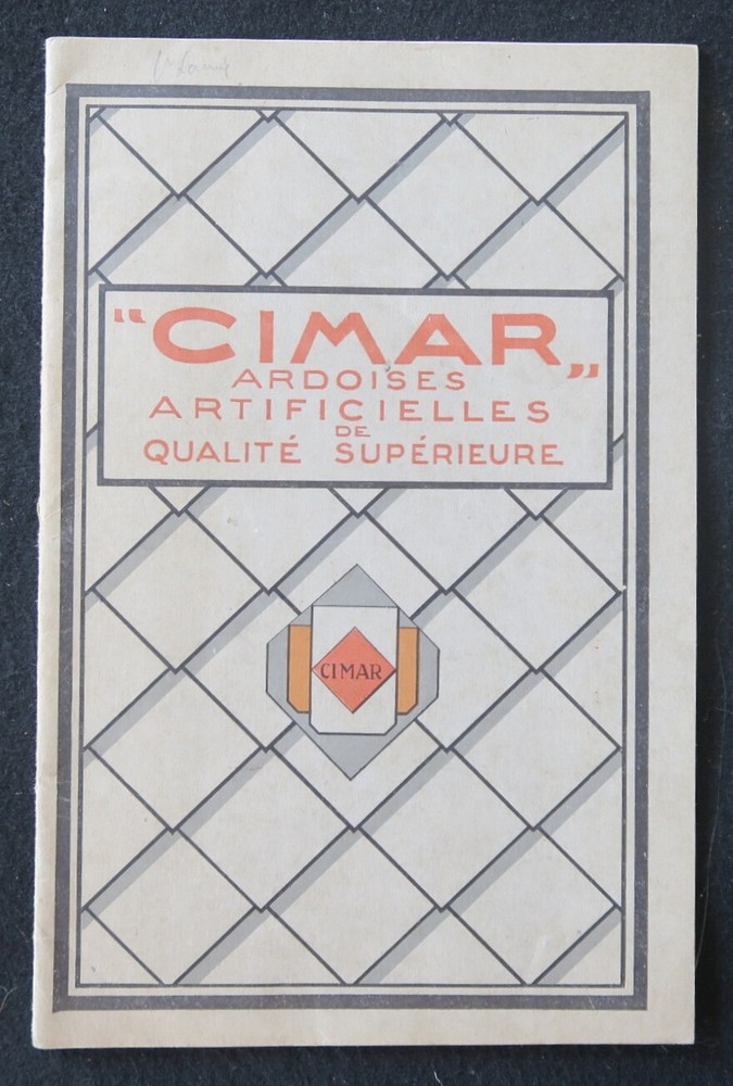 1923 CIMAR Artificial Slate and Cement Catalog Catalog