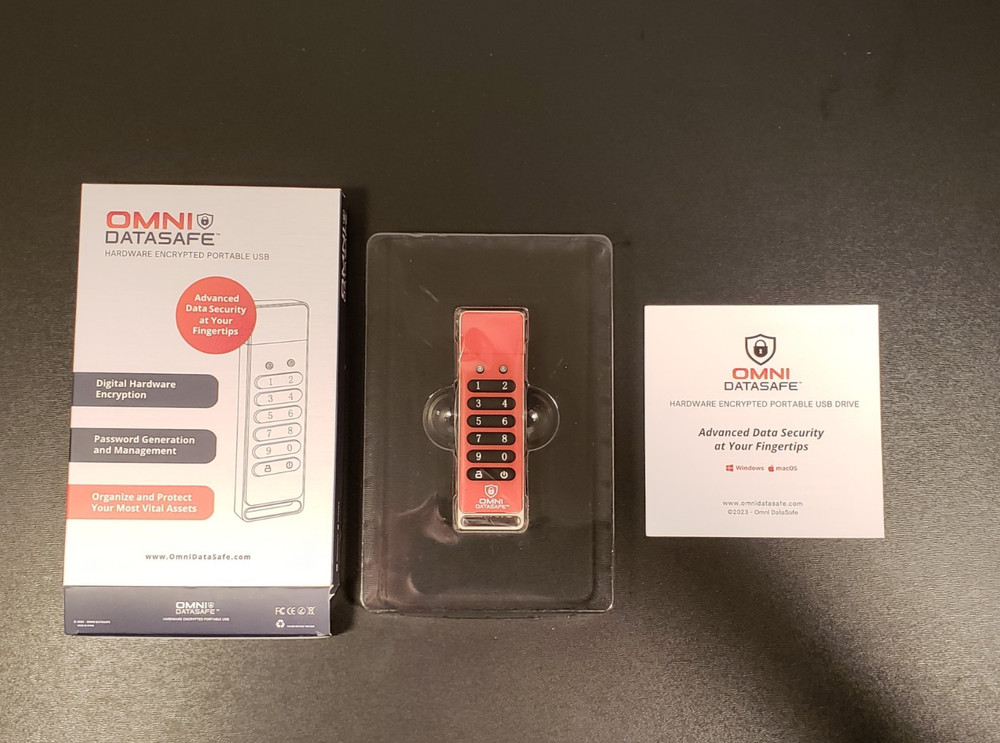 Omni Datasafe Hardware Encrypted Portable USB