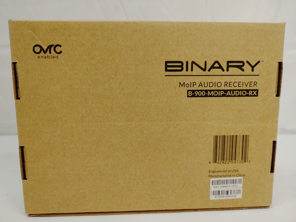 Binary B-900-MOIP-AUDIO-RX MoIP Audio Receiver