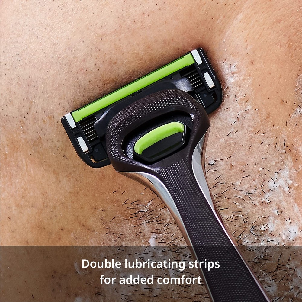 Dorco Pace 6 Pro - Six Blade Razor System with Trimmer 12Pack Refill (No Handle)
