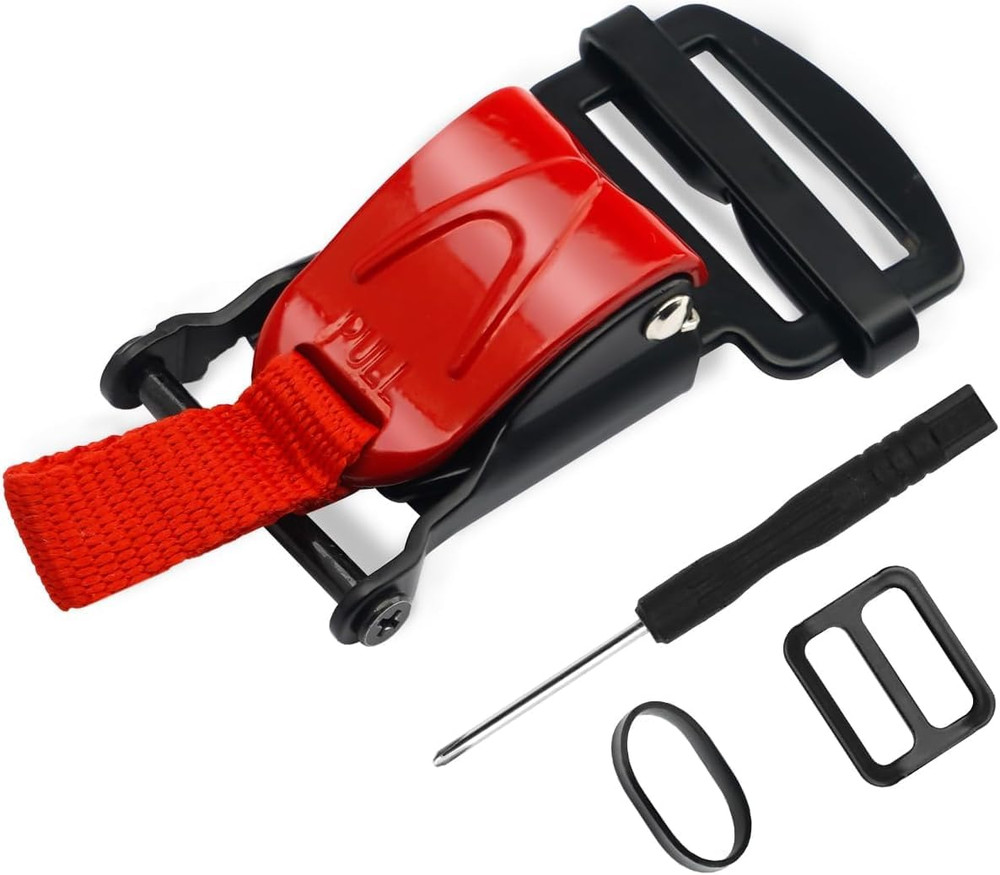 Helmet Quick Release Buckle Replacement Kit Compatible with Half, 3/4, Full Face