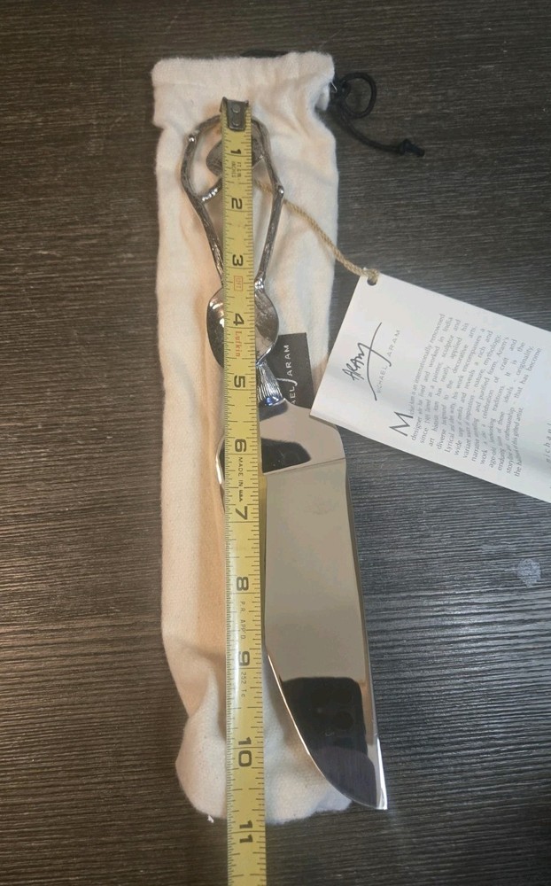 Michael Aram Botanical Leaf Cake Server Wedding Celebration Knife With Tag Box