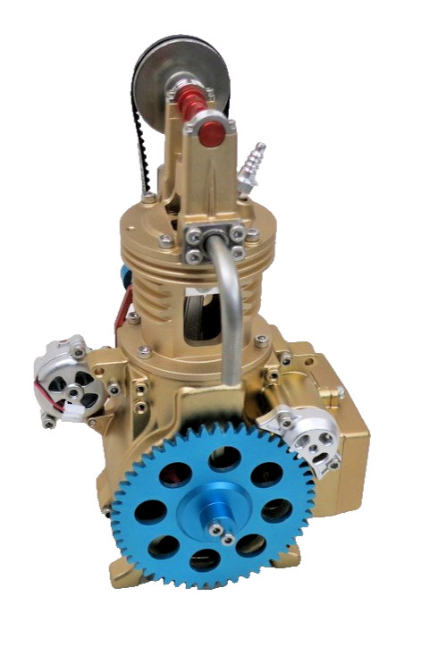 TECHING DM117 Metal Mini Single Cylinder Car Engine Built Working Model