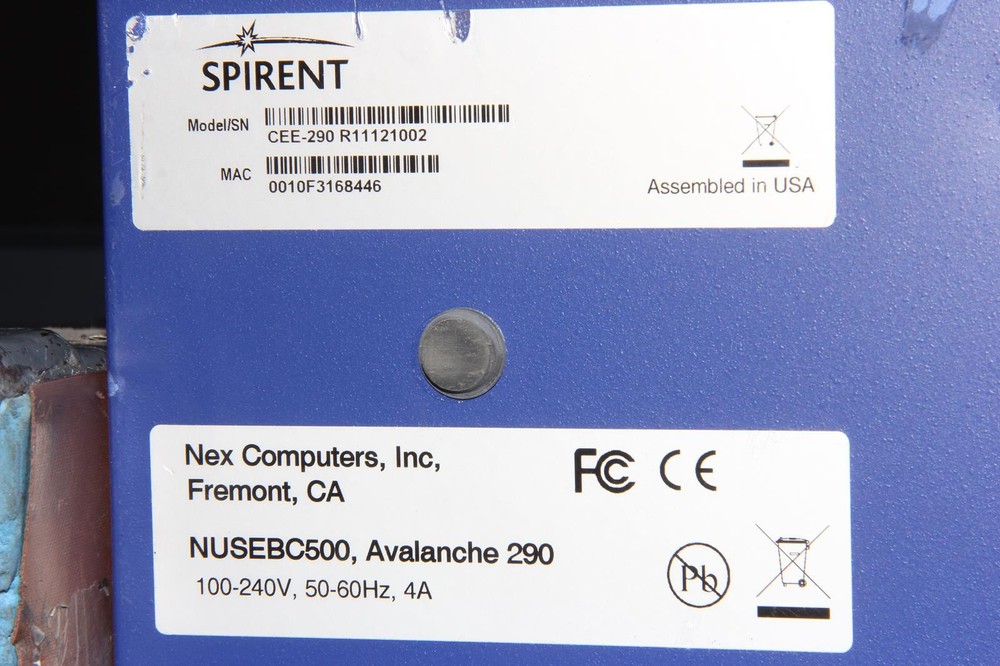 SPIRENT CEE-290 Avalance 290 Scalable Application Protocol Emulation