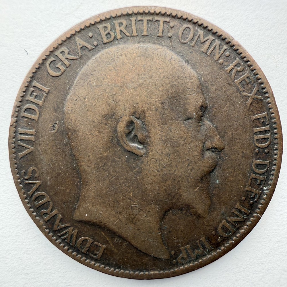 1907 Great Britain Half Penny Bronze