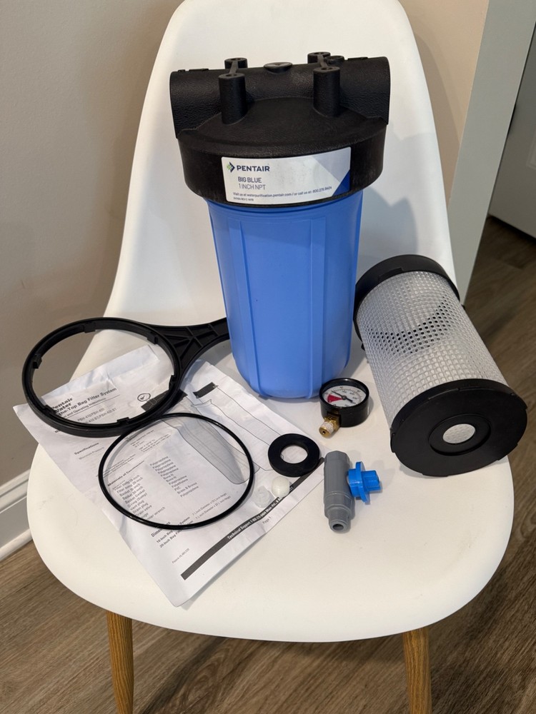 Pentek Pentair Big Blue Bag Filter Housing | 1" NPT | Black/Blue | 150360