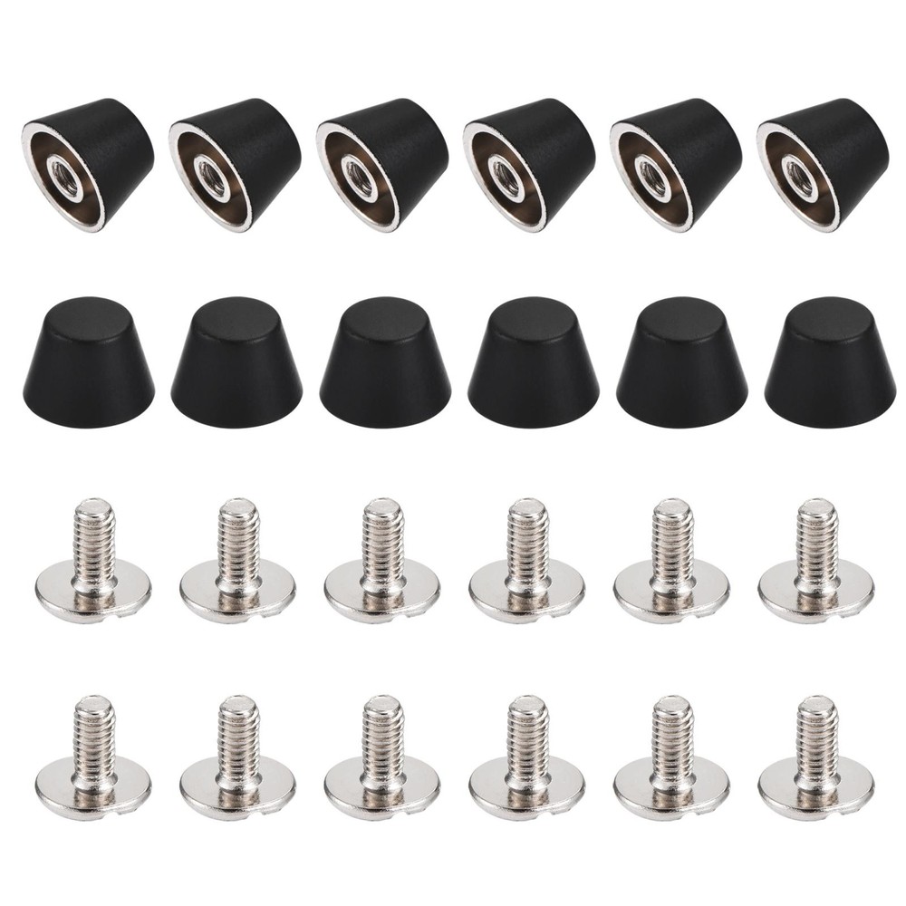 10x7mm Rivet Studs Screw Back Flat Cable Feet Stud Matte Tip 12pcs