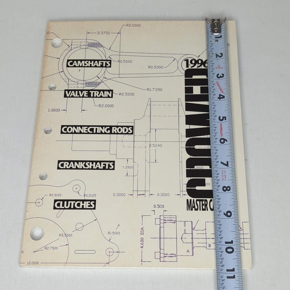 Crower Master Catalog #86501 from 1996-97