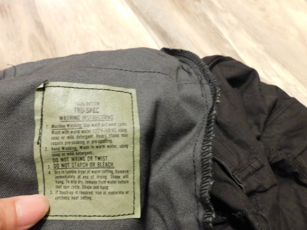 TRU-SPEC BLACK PANTS SIZE 3XLARGE - REGULAR