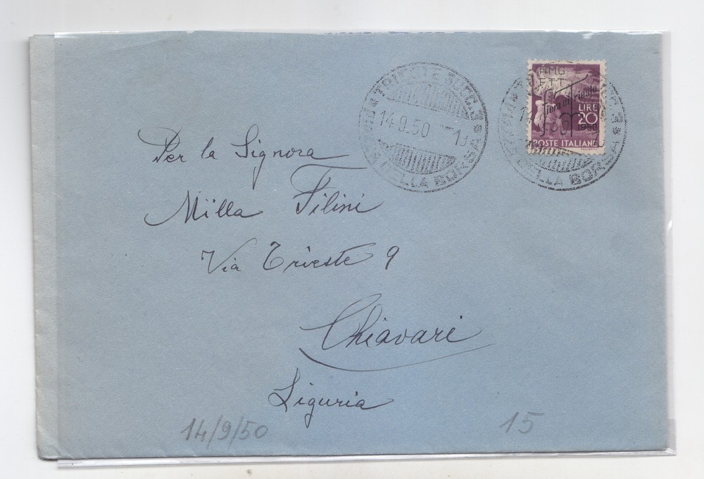 AA89-Trieste-20£ Democratica Sopra St. X Chiavari