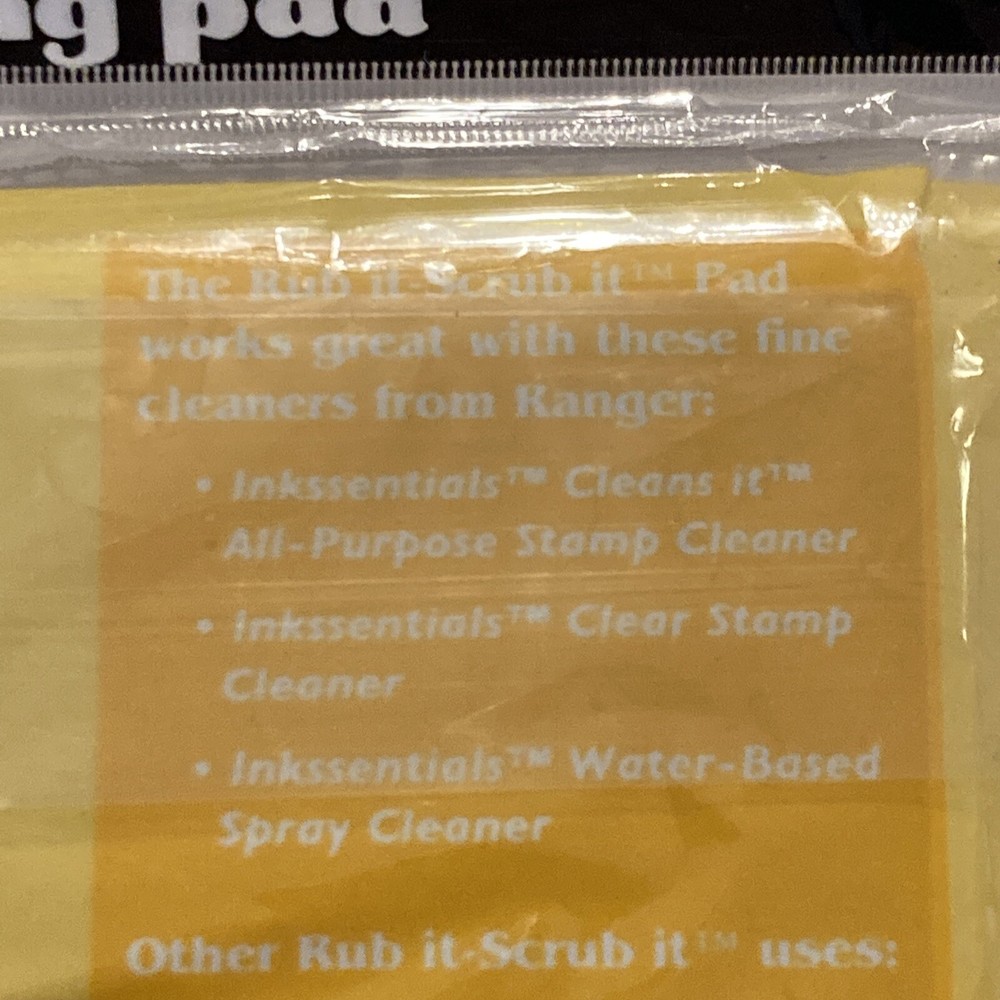 Stamp Cleaning Pad Inkssentials Rub It Scrub It Ranger