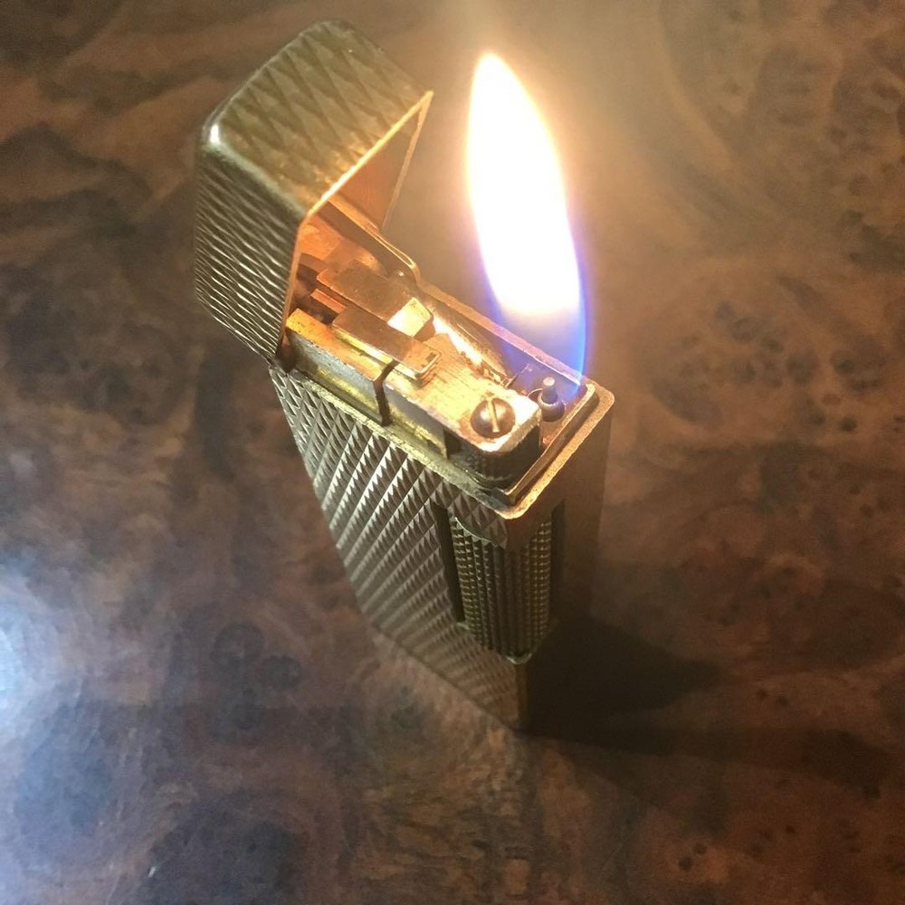 Overhauled Dunhill Rollagas lighter Gold without box