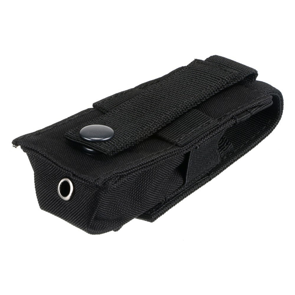 Tactical Molle Flashlight Storage Holder Holster Pouch Torch Carrying Case A