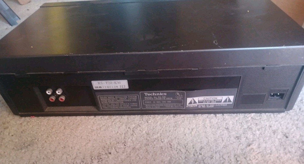 Technics RS-T20-KM Stereo Double Cassette Deck Auto Reverse Works