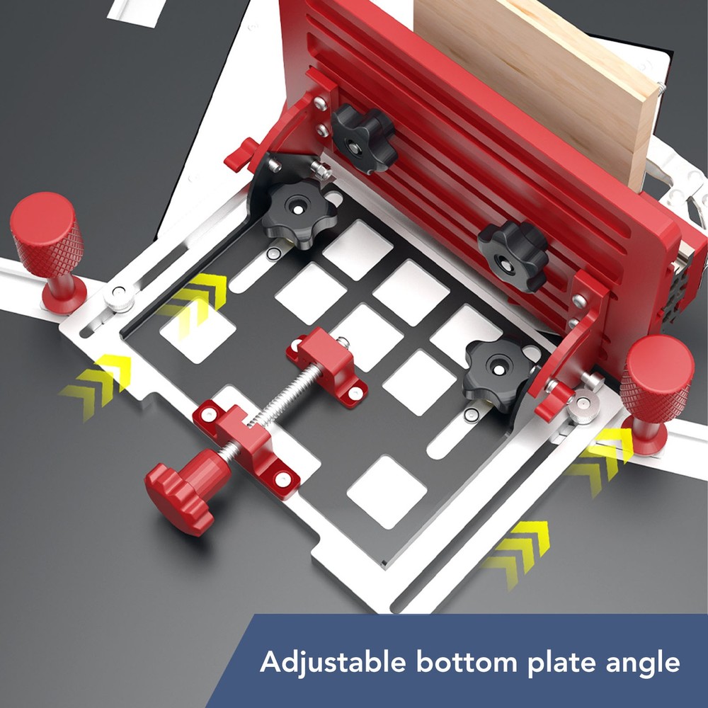 Adjustable Table Saw Vertical Push Handle Woodworking Backer Backplate Clip Kit