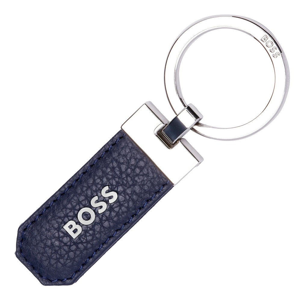 Hugo Boss Classic Grained Navy Key ring