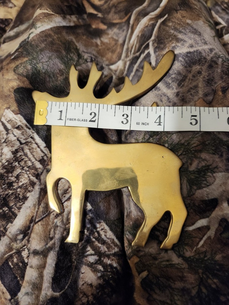 Solid Brass Reindeer. Very Heavy
