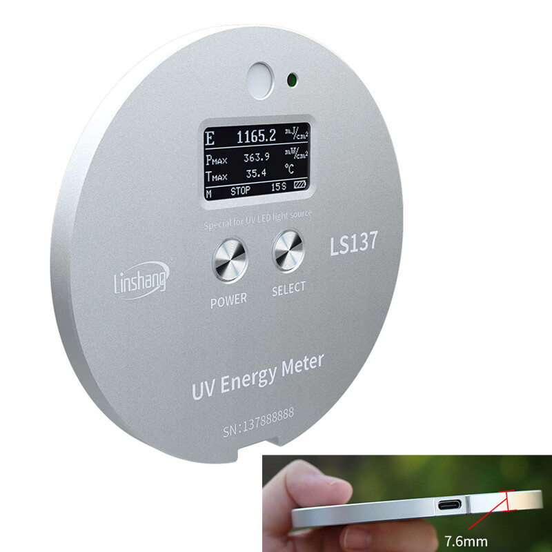 LS137 LS136 UV Energy Meter for Mercury Lamp/ LED Light Source Energy Power Temp
