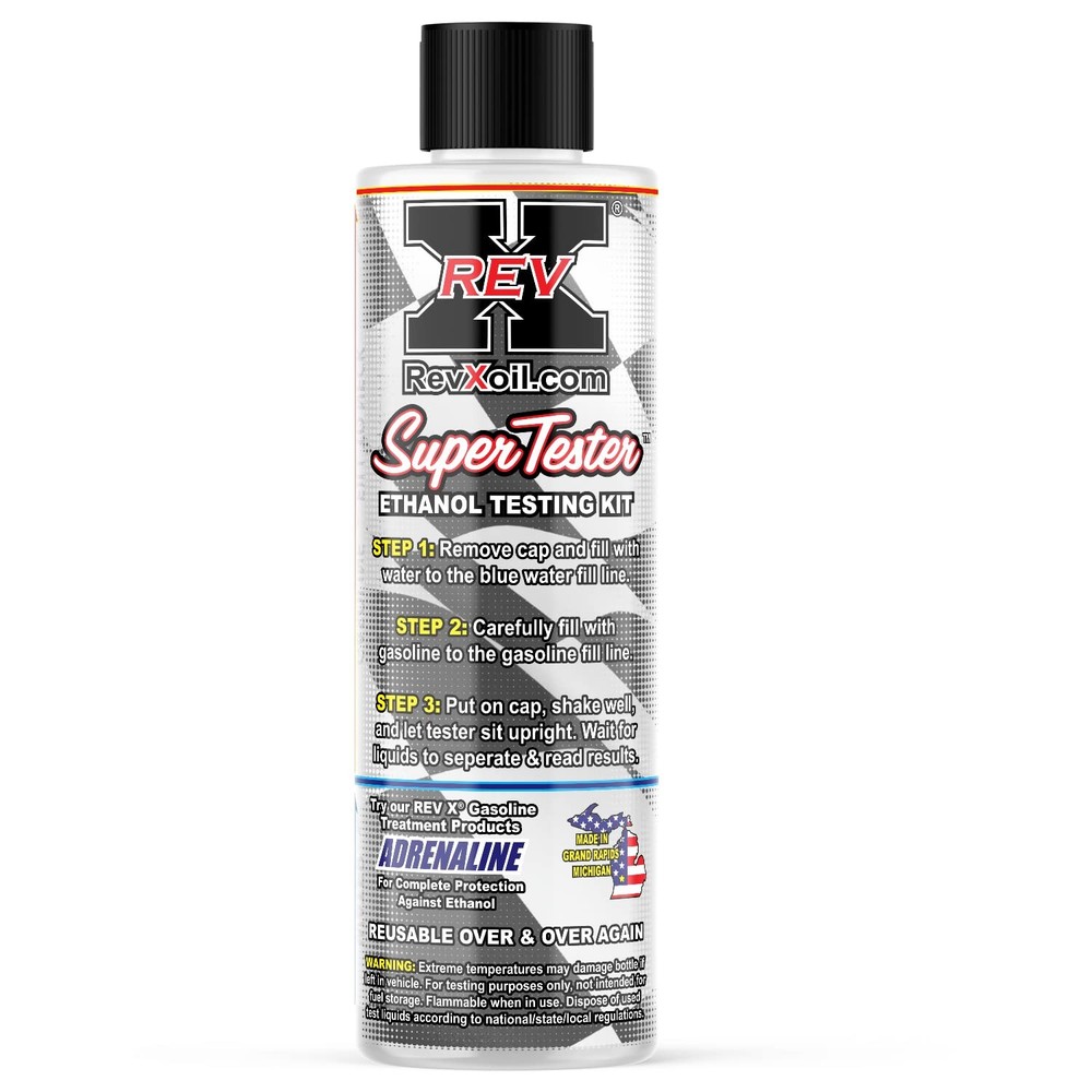 REV X E85 Super Tester - Reusable Gasoline Ethanol Testing 5 fl. oz., Clear