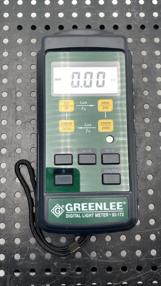 GREENLEE DIGITAL LIGHT METER 93-172 TESTED