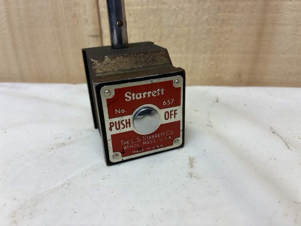 STARRETT 657 Magnetic Base Indicator Positioner & Holder Machinist