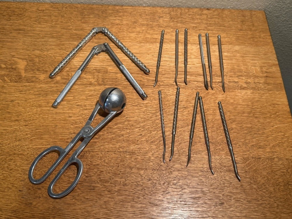 Vintage Hand Held Nut Cracker with Picks/Shelled Nuts Crackers