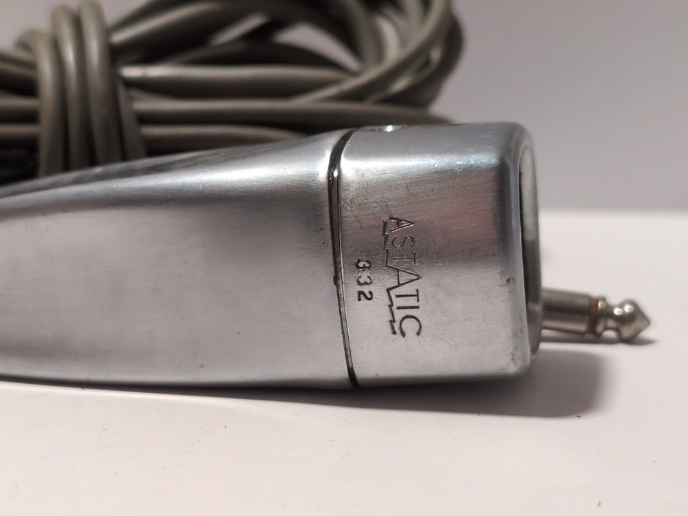 VINTAGE Square ASTATIC 332 HANDHELD MICROPHONE - Untested