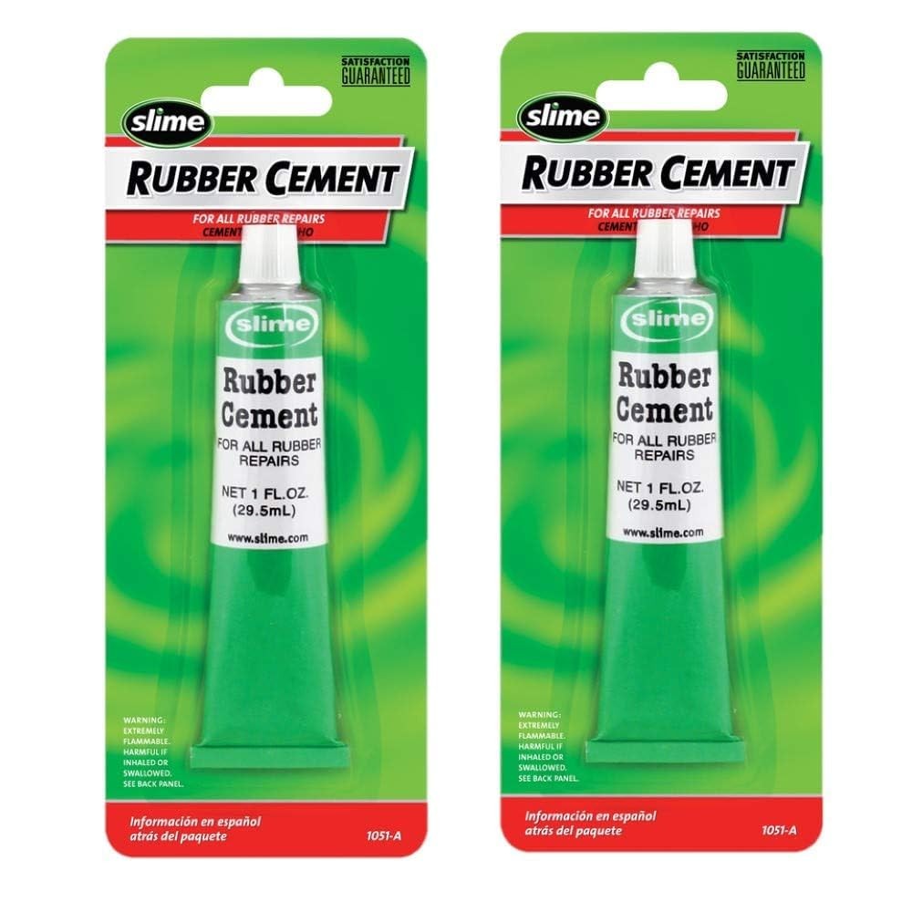 Slime 1051-A Rubber Cement - 1 oz.2 Pack White