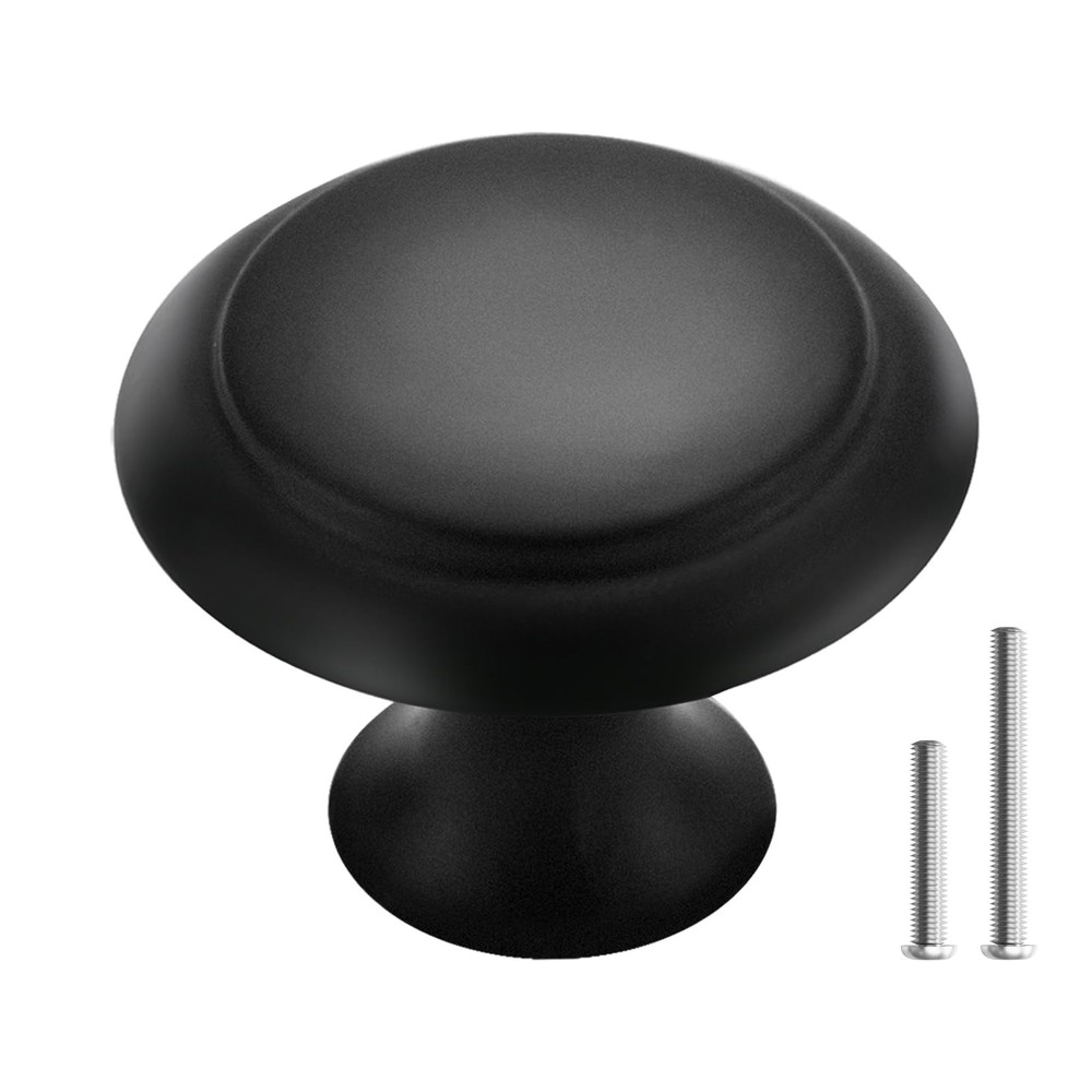 Cabinet Knobs 10 Pack Matte Black Drawer Pull Handles