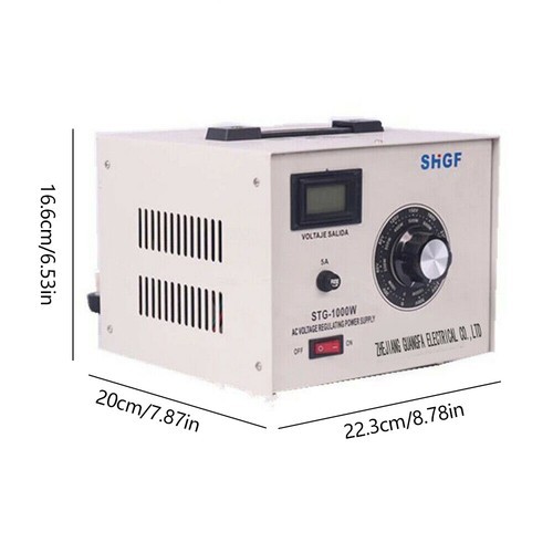 STG-1000W Variable Variac Auto Transformer Voltage Regulator Metered 0-300V